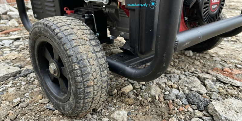 چرخ و دسته مقاوم موتور برق فیروچی برای حمل آسان